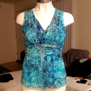 Women's high waisted surplus top.